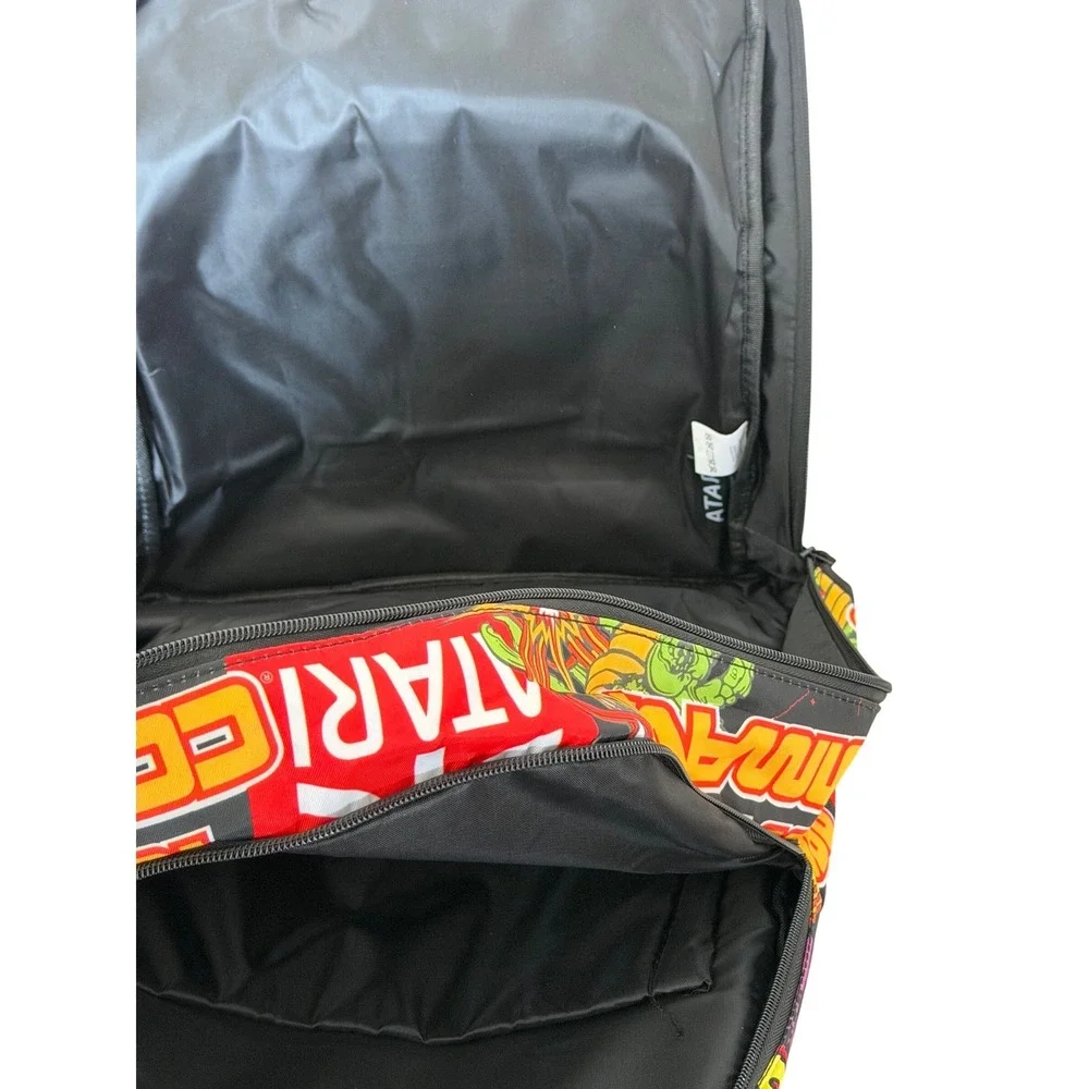 Atari Backpack NEW Retro Video Game Collage Print Padded Laptop Sleeve‎